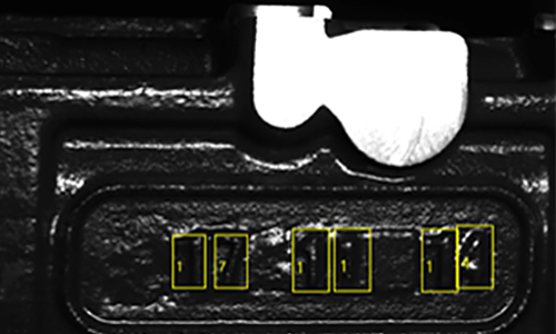 OCR on iron Image