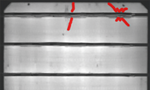 Inspection of solar cell panel Image